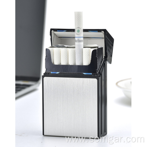 CC262035 automatic cigarette case with lighter tobacco